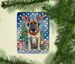 Mastiff Christmas Reindeer Porcelain Ornament Christmas Tree Hanging Decorations For Home Christmas Holiday, Rectangle, Gift, Multicolor_maomaolike.com