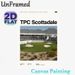 TPC Scottsdale Golf Course Painting Poster, Vibrant Realistic Golf Tournament Venue Scene Poster, Captures Lively Tournament Atmosphere, Ideal For_maomaolike.com