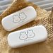 Unisex Glasses Case Cream cartoon puppy storage case Cute portable anti-pressure glasses girl style_maomaolike.com