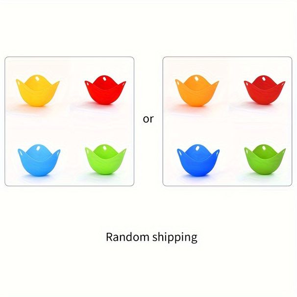 Silicone Egg Poachers - Set of 4 for Microwave, Air Fryer, Stovetop - BPA-Free Kitchen Gadgets for Perfectly Poached Eggs_maomaolike.com