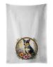 Lancashire Heeler And Flowers Kitchen Towel Set Of 2 White Dish Towels Decorative Bathroom Hand Towel For Hand, Face, Hair, Yoga, Tea, Dishcloth, 19 X 28", White_maomaolike.com
