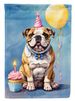 English Bulldog Happy Birthday Garden Flag Mailbox Flag Decorative Yard Flag Banner Outside Patio Artwork Yard Flower Beds, Garden Size, Multicolor_maomaolike.com