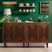 Sideboard Buffet, Set Of 2 Storage Cabinet With Adjustable Shelves_maomaolike.com