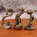Antique Brass Leaf Backflow Ornament Desktop Lotus Guanyin Buddha Hand Burner Holder Incense Stick_maomaolike.com
