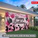 Cheerleading Happy Birthday Party Banner - 2D Flat Polyester Backdrop, Wall Hanging Photo Props, Party Decor_maomaolike.com