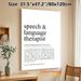 Speech & Language Therapist Definition Painting Poster, Minimalist Typographic Text Poster, Thoughtful Tribute To Speech Therapists, Ideal For Clinic_maomaolike.com