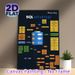 SQL Mindmap Painting Poster, Clear Structured Visual Guide Poster, Informative SQL Concept Reference, Suitable For Home Office, Study Room And Tech_maomaolike.com
