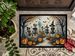 Calacas Skeletons Spooky Halloween Doormat Front Door Mat Indoor Outdoor Rugs For Entryway, Non Slip Washable Low Pile, 24H X 36W_maomaolike.com