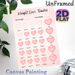 Weight Loss Tracker Painting Poster, Soft Pink Heart & Polka Dot Style Poster, Practical Tool To Track Weekly Weight Loss Progress, Ideal For Home Or_maomaolike.com