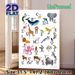 French Animal Alphabet Painting Poster, Vibrant Watercolor Illustrated Animal Alphabet Poster, Educational Design For Learning Letters And Animal_maomaolike.com