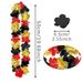 20Pcs Movie Night Flower Leis 19.7 In Golden Red Black Silk Flower Necklace Tropical Luau Hawaii Theme Party Favors Wreaths Headbands For Holiday Wedding Beach Birthday Decorations Supplies_maomaolike.com