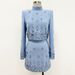 Women's Clothing celebrity fashion new heavy beaded diamond short top skirt suit two piece suit_maomaolike.com