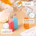 10/30/50/100Pcs Plastic Liquor Set Mini 1.7 Oz Clear Juice Cereal Silver/Gold Caps Bottle Party Decorative Bottles_maomaolike.com