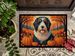 Bearded Collie Fall Doormat Front Door Mat Indoor Outdoor Rugs For Entryway, Non Slip Washable Low Pile, 24H X 36W_maomaolike.com
