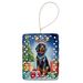 Gordon Setter Christmas Reindeer Porcelain Ornament Christmas Tree Hanging Decorations For Home Christmas Holiday, Rectangle, Gift, Multicolor_maomaolike.com