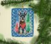 Schnauzer Christmas Porcelain Ornament Christmas Tree Hanging Decorations For Home Christmas Holiday, Rectangle, Gift, Multicolor_maomaolike.com
