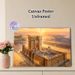 Ancient Sacred Temple Painting Poster, Warm-toned Grand Historical Architectural Scene Poster, Detailed Historical Depiction Ideal For Home, Study And_maomaolike.com