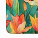 Lilies In Watercolor Memory Foam Kitchen Mat Machine Washable Anti-Fatigue Mat Cushion Comfort Bath Mat Or Kitchen Rug_maomaolike.com