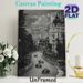 Formula 1 Racing Themed Painting Poster, Vintage Monochrome Urban Race Track Scene Poster, Dynamic Racing Action Display Ideal For Man Cave, Living_maomaolike.com