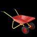 Children's Metal Trolley, Children's Trolley, Children's Heavy Vehicle, Metal Structure Two-wheeled Trolley, Steel Pallet, Can Be Used In Gardens, Loading Leaves, Soil, Sand, Etc. (red)_maomaolike.com