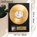 Jeff Beck's Guitar Shop Gold Record Painting Poster, Sleek Glossy Gold Record With Album Details Poster, Retro Music-themed Decor Ideal For Home Music_maomaolike.com