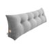 SOGA 180cm Silver Triangular Wedge Bed Pillow Headboard Backrest Bedside Tatami Cushion Home Decor_maomaolike.com