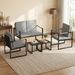 Set Of 2 Mid Century Modern Single Sofa Chairs With Cushions Adjustable Foot For Living Rooms, Home Workspaces, Or Waiting Areas_maomaolike.com