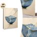 Kintsugi Themed Painting Poster, Elegant Blue Cracked Bowl With Gilded Repair Lines Poster, Artistic Depiction Of Resilience, Suitable For Living_maomaolike.com