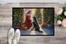 Flat-Coated Retriever And Santa Claus Doormat Front Door Mat Indoor Outdoor Rugs For Entryway, Non Slip Washable Low Pile, 24H X 36W_maomaolike.com