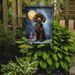 Chocolate Standard Poodle Happy Birthday Garden Flag Mailbox Flag Decorative Yard Flag Banner Outside Patio Artwork Yard Flower Beds, Garden Size, Multicolor_maomaolike.com