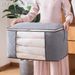 Foldable Non-Woven Quilt Storage Bag Waterproof Dustproof Closet Organizer For Bedding Blanket Clothes Pillow_maomaolike.com