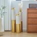 Floor Metal Vase Modern Style Decoration Home Droplet Shaped White Metal Vase 3-piece Set Gorgeous Home Decoration Large Glazed Metal Vase_maomaolike.com