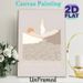 Pillar Of Cloud By Day Themed Painting Poster, Minimalist Neutral-toned Mountain & Sun Scene Poster, Serene Artistic Design Ideal For Living Room_maomaolike.com