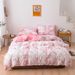 Home Garden Marble Pattern Printed Quilt Cover Bed Sheet Three Or Four Piece Set Full Size_maomaolike.com