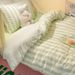 Wholesale INS Japanese Style Skin-Friendly Cloud Four-Piece Soft Striped Double Washed Cotton 4-Piece Bedding Set_maomaolike.com