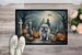 English Bulldog Spooky Halloween Doormat Front Door Mat Indoor Outdoor Rugs For Entryway, Non Slip Washable Low Pile, 24H X 36W_maomaolike.com