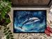 Dolphin In A Starry Sea Doormat Front Door Mat Indoor Outdoor Rugs For Entryway, Non Slip Washable Low Pile, 24H X 36W_maomaolike.com