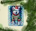 Siberian Husky Christmas Porcelain Ornament Christmas Tree Hanging Decorations For Home Christmas Holiday, Rectangle, Gift, Multicolor_maomaolike.com