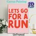 Running Motivational Painting Poster, Bold Red Typographic Poster, Inspiring Running Quote Decor Ideal For Gym, Home Workout Area And Hallway_maomaolike.com