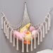 Triangle Hammock Cross-Border Hand-Woven Cotton Rope Plush Wall Decoration Tassel Toy Net Pocket_maomaolike.com