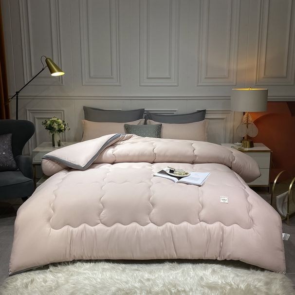 New Japanese Style 3D Winter Spring Autumn Washed Cotton Thickened Warm Synthetic Fiber Core Gift Quilt Wholesale_maomaolike.com