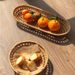 Natural Bread Rattan Hollow Chopsticks Knife Fork Storage Fruit Small Snack Basket Towel Holder Woven_maomaolike.com