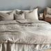 French Pure Linen/hemp Four-piece Set For Summer, Simple Solid Color, Washed, Light Luxury Bed Sheet And Duvet Cover,_maomaolike.com