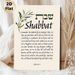 Shabbat Themed Painting Poster, Soft-toned Watercolor Olive Branch & Scripture Poster, Inspirational Religious Verse Decor Ideal For Home Prayer_maomaolike.com