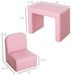 2-in-1 Convertible Table And Chair Set For Boys Girls For Boys Girls, Pink_maomaolike.com