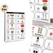 Spanish-English Vowel Learning Painting Poster, Vibrant Cartoon Bilingual Vocabulary Poster, Aids Spanish & English Vowel Study, Suitable For Language_maomaolike.com