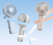 New Cross-border USB Handheld Umbrella Clip Fan, Mini Portable Rechargeable Fan For Dormitory, Desktop, And Outdoor Use_maomaolike.com