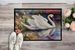 Swan Doormat Front Door Mat Indoor Outdoor Rugs For Entryway, Non Slip Washable Low Pile, 24H X 36W_maomaolike.com