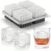 Ice Cube Mold, Silicone Ice Cube Tray With Funnel, Multifunctional Chocolate Mold, Mold For Pudding, Jelly,Ice Trays For Freezer Cocktail Whiskey_maomaolike.com