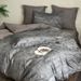 100% Cotton Double Layer Yarn-Dyed Retro Abstract Style Soft Breathable Gauze Washable Quick-Dry Four-Piece Set_maomaolike.com